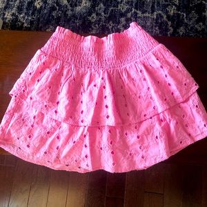 Abercrombie kids girls skort pink size 9/10. New with tags!